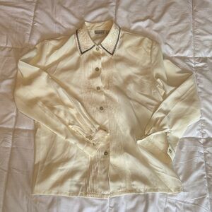 Koret Cream Blouse with Embroidered Details